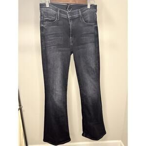 Mother The Weekender Bootcut Jeans Black Deep End Wash Stretch 5-Pocket